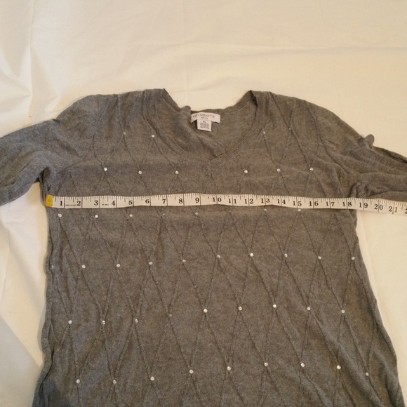 Liz Claiborne Women's sweater‎ V Neck Henley - Picture 5 of 7